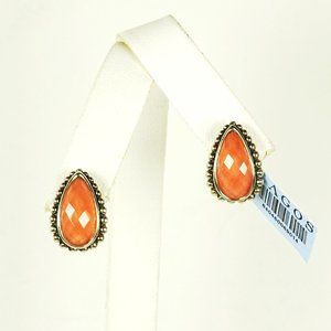 LAGOS Maya Sterling Silver Carnelian Faceted Doublets Stud Earrings